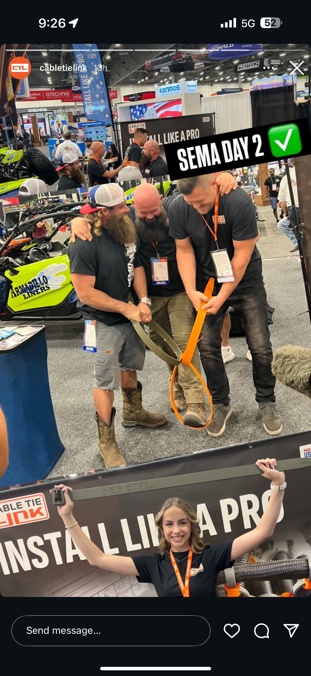 47" HD CABLE TIE - Worlds Largest & Strongest Cable Tie (>2000lbs Rating)